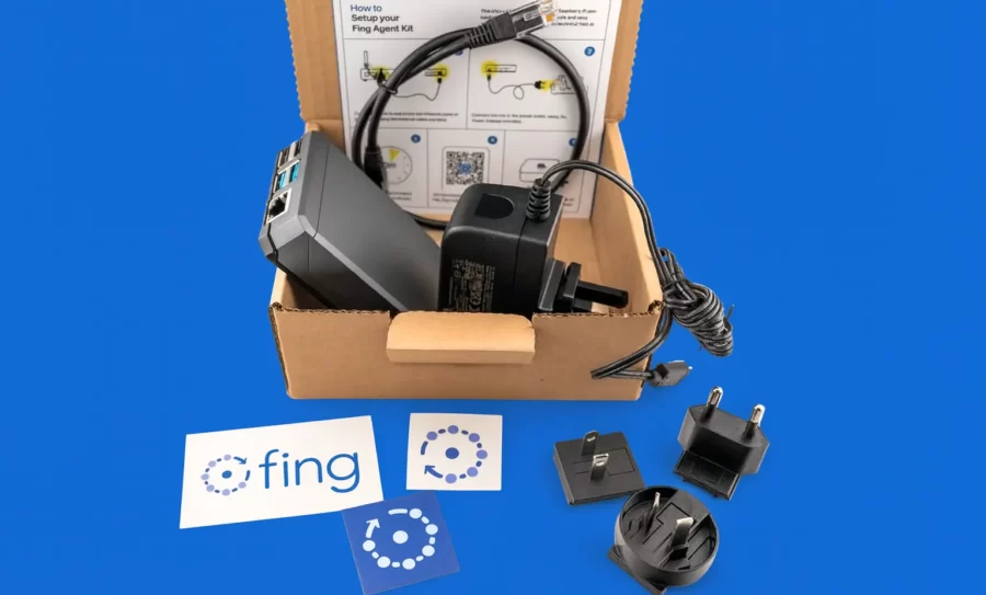 Plug and play kit of Raspberry Pi with Fing Agent already installed