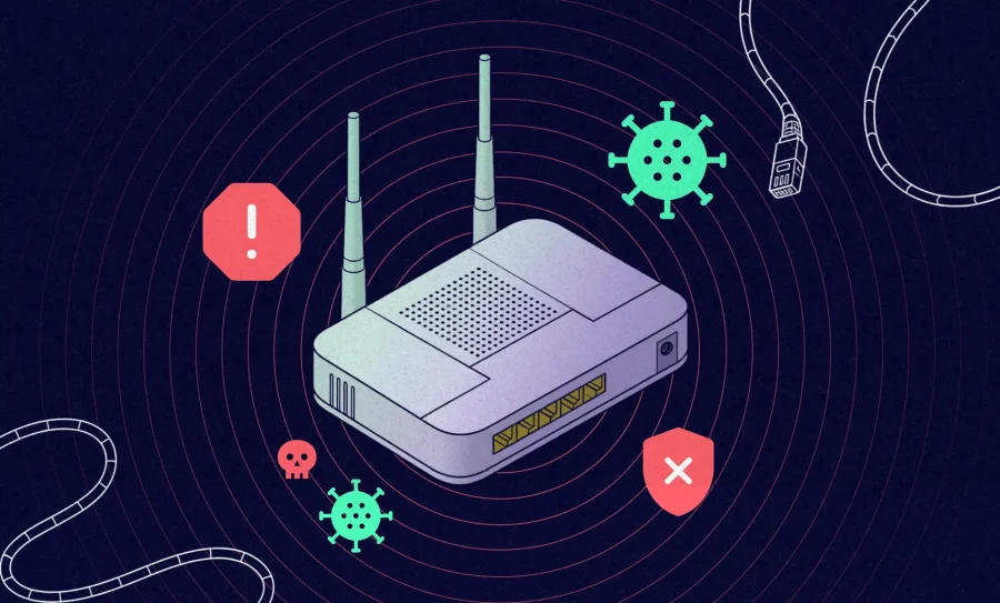 Design image of Asus router vulnerabilities